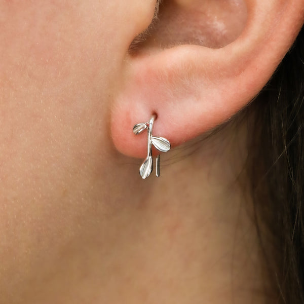 Sterling Silver Little Tree Branch Studs