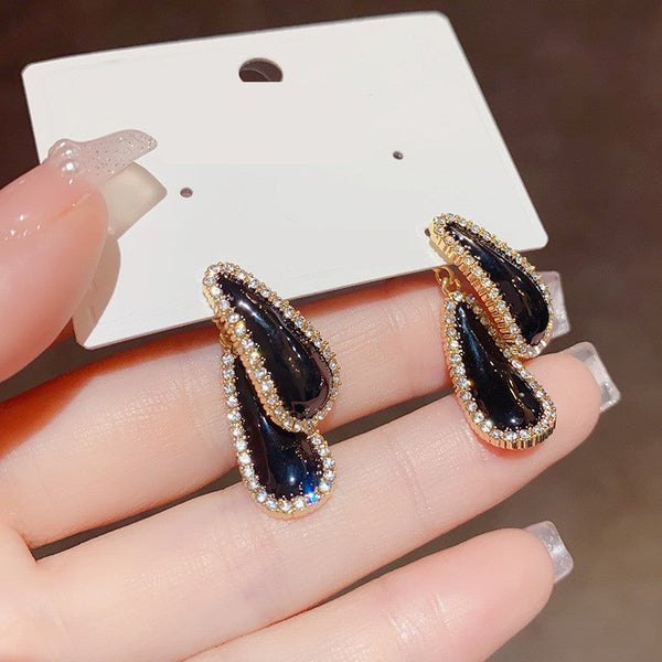 14K Gold Plated Zircon Luxury Earrings