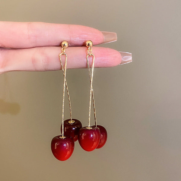 14K Gold-plated Cherry Earrings