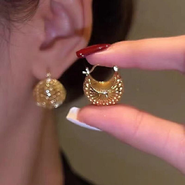 18K Gold Plated Nest Earrings