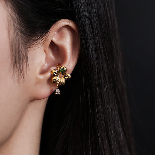 Vintage Exquisite Flower Ear Cuffs(1 Piece)