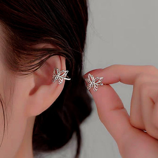 14K Gold-Plated Butterfly Ear Clips