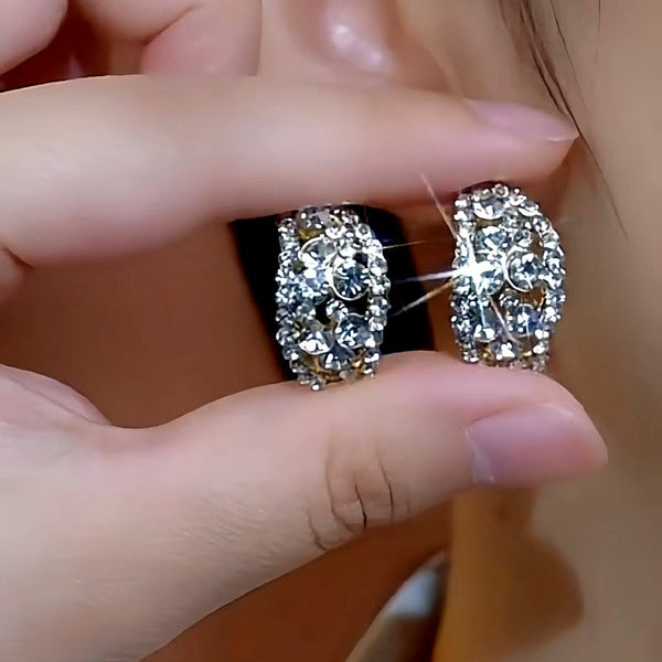 14K Gold-Plated Zircon Earrings