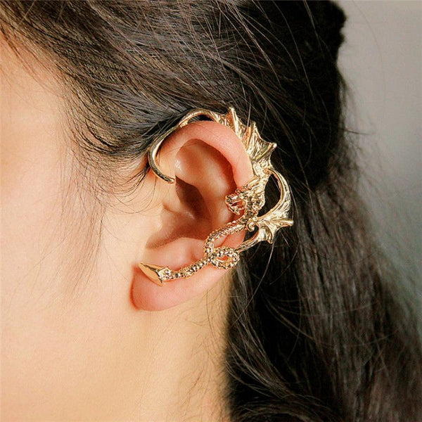 14K Gold-plated Dragon Ear Cuffs ( 1 PCS )