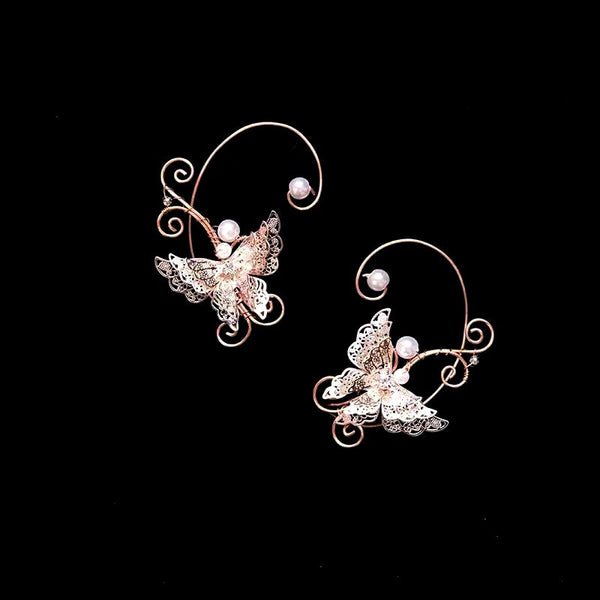 Rose Golden Butterfly Cuffs ( 1 Pair