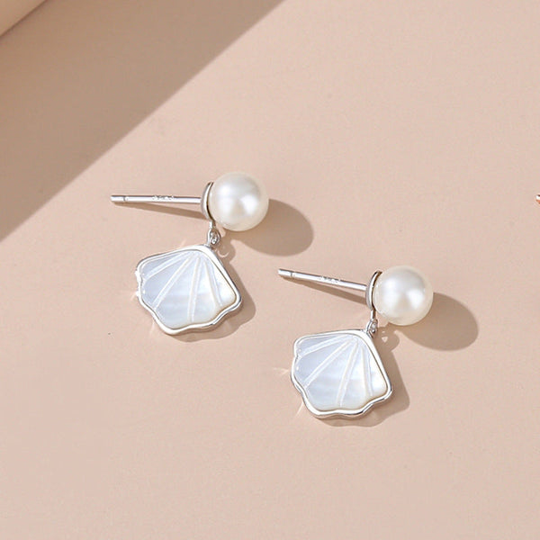 Sterling Silver Mother-Of-Pearl Earrings