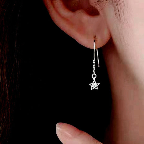 Sterling Silver Star Earrings