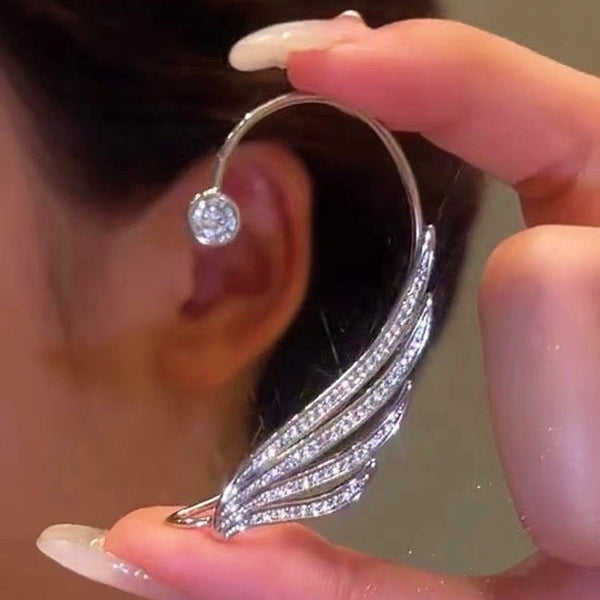 Wing Zircon Ear Cuffs(1 Pair)