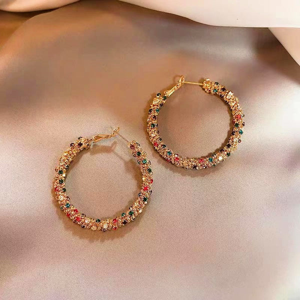 14K Gold-plated Hoop Earrings